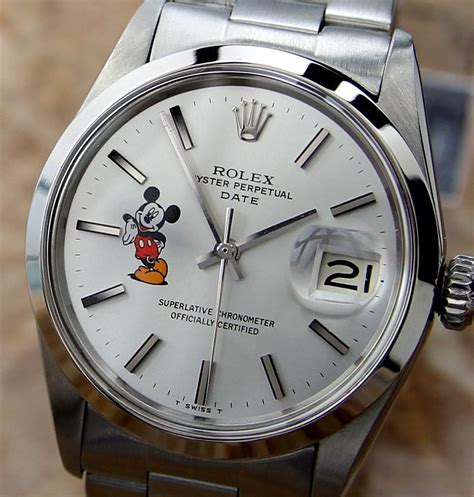 rolex mickey mouse watch real or fake|rolex disney mickey mouse watch.